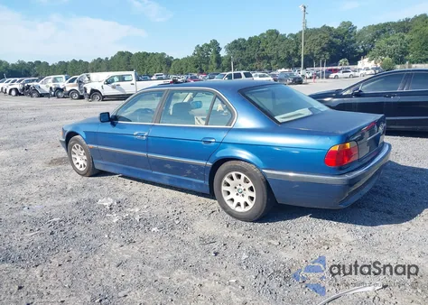 2000 BMW 740Il z USA, uszkodzony, nr VIN WBAGH8348YDP09099